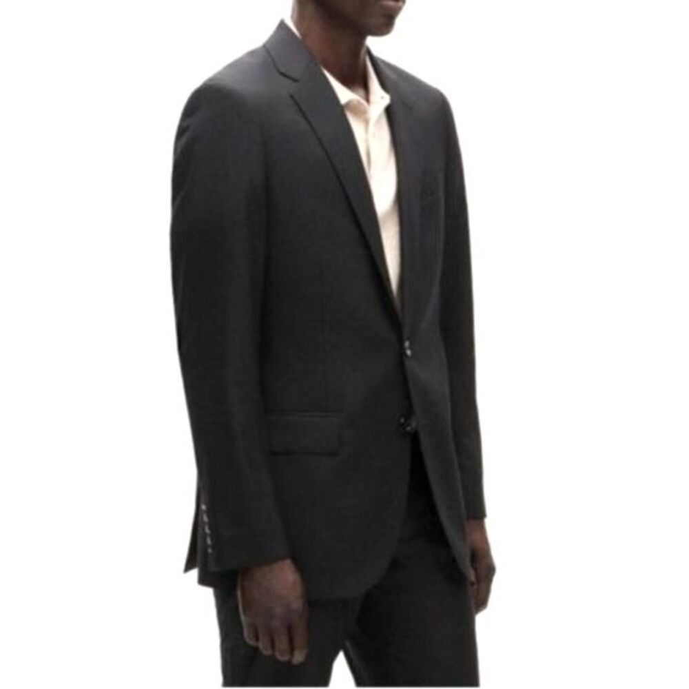 J.Crew Ludlow Loro Piana Italian Wool Suit Jacket Blazer 44R Black